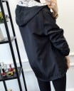 Dámská oboustranná bunda s kapucí na jaro i podzim Jednobarevná strana a komiksový potisk Zapínání na zip Polyester a mikrovlákno 17