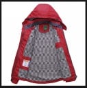 Dámska outdoorová bunda s kapucňou proti vetru a dažďu Kostkovaná podšívka Vrecká na zips Manžety so suchým zipsom Bavlna a mikrovlákno 8