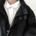 Dámská oversize bunda se stojáčkem Zapínání na zip a patentky Velké kapsy s klopou Kapsa na rukávu Polyester s bavlnou 6