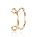 Dámská ozdobná manžeta na ucho ear cuff Otevřený tvar pro nasazení na okraj boltce Bižuterní kov se zirkony nebo imitacemi perel 25