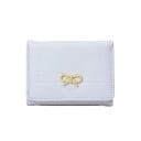 Dámska peňaženka 11 x 8 x 2 cm s mašličkou Prešívaný povrch Mäkka jemná umelá koža Kompaktné elegantné prevedenie 8