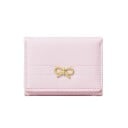 Dámska peňaženka 11 x 8 x 2 cm s mašličkou Prešívaný povrch Mäkka jemná umelá koža Kompaktné elegantné prevedenie 1