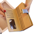 Dámska peňaženka 19 x 3,5 x 9,5 cm Umelá koža Viacfarebné prevedenie s motívom zlatých listov Zapínanie na zips a spona 2