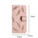 Dámska peňaženka 19 x 3,5 x 9,5 cm Umelá koža Viacfarebné prevedenie s motívom zlatých listov Zapínanie na zips a spona 4