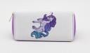 Dámska peňaženka na zips s potlačou jednorožca Podlhovastý tvar Hravé farebné motívy Materiál PU kože a polyester Rozmery 20 x 10 x 2,5 cm 14