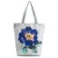 Dámská plátěná taška s květinami 3
