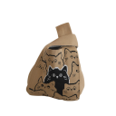 Dámská pletená kabelka s kočičím vzorem 20x35 cm polyester bavlněná podšívka stylová kabelka do ruky pro každodenní nošení 2