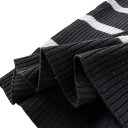 Dámská pletená souprava krátký propínací svetřík a přiléhavé šaty na ramínka pruhovaný vzor univerzální velikost polyester černobílá na jaro 5