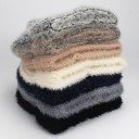 Dámska pletená zimná čiapka beanie s jemným chlupom Žebrované pletenie s ohrnutým lemom Bavlna, polyester a vlna Obvod hlavy 55 až 63 cm 8