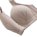 Dámska podprsenka s predným zapínaním a nastaviteľnými ramienkami polyester nylon pevný strih pre každodenné nosenie a oporu 7
