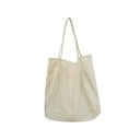 Damska pojemna torba shopper z płótna i poliestru Miękki, opadający kształt Dwa długie, wąskie uchwyty Wymiary 37 x 37 x 20 cm Na zakupy 3