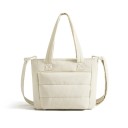 Dámská polstrovaná taška přes rameno crossbody kabelka 31 x 25 x 12 cm 9,3 l polyester s pouzdrem na notebook 13,1 palce do školy i práce 4