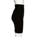 Dámska priliehavá mini sukňa s vysokým pásom Široký pružný pás Pouzdrový strih Čierna farba Polyester a spandex Elastická látka 5