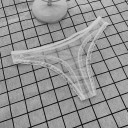 Dámská průhledná síťovaná tanga s ozdobnými vlnkovými okraji jemné sexy spodní prádlo na každodenní nošení univerzální velikost 6