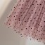 Dámská růžová tylová sukně s puntíky 4