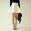 Dámska sexy sukňa s vysokým pásom - Biela 1
