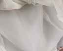 Dámska šifónová mini sukňa s vysokým pásom Biela s drobným kvetinovým potlačom Naťahovanie so sťahovacími šnúrkami Šifón a polyester 5