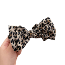 Damska spinka do włosów z kokardą 13 cm Wzór w panterkę Mocna spinka do włosów Elegancki dodatek do koków i kucyków 7