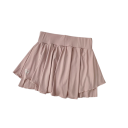 Dámska športová kraťasová sukňa Jednobarevné Vyhotovenie Bavlna Polyester Spandex Elastická pohodlná sukňa s vnútornými šortkami 6