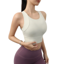 Dámská sportovní podprsenka s racerback střihem a širokými ramínky nylon pro fitness běh cvičení a každodenní nošení 10