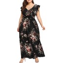 Damska sukienka maxi plus size 7