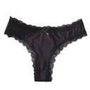 Dámská tanga s ozdobným krajkovým lemem a mašličkou hladké sexy spodní prádlo s minimálním zadním dílem na každodenní nošení 1