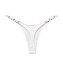 Dámská tanga se zlatými detaily hladké sexy spodní prádlo s minimálním zadním dílem na každodenní nošení 3
