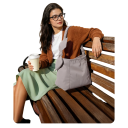 Dámská taška přes rameno Crossbody i do podpáží s nastavitelným popruhem 33,5 x 25 x 13,5 cm Voděodolný polyester Na cestování a dojíždění 14