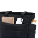 Dámská taška přes rameno s velkou kapacitou 20 l a kapsou na notebook 15,6" prošívaný design 41,5 x 15,1 x 30,5 cm na dojíždění i do školy 15