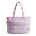 Dámská taška přes rameno s velkou kapacitou 20 l a kapsou na notebook 15,6" prošívaný design 41,5 x 15,1 x 30,5 cm na dojíždění i do školy 11