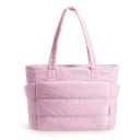 Dámská taška přes rameno s velkou kapacitou 20 l a kapsou na notebook 15,6" prošívaný design 41,5 x 15,1 x 30,5 cm na dojíždění i do školy 10