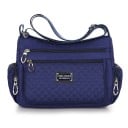 Damska torba crossbody przez ramię Pikowany przód Więcej kieszeni na zamek Nylon i poliester 27 x 19 x 10 cm Na codzienne noszenie 5