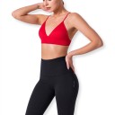 Dámská trojúhelníková podprsenka bralette s hlubokým výstřihem do V na tenkých ramínkách s nízkými zády a širokým spodním lemem 15