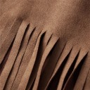 Dámská vesta s třásněmi a kovovými cvočky bez zapínání polyester elastan bez rukávů pro volnočasové nošení a stylové vrstvení 8