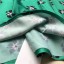 Dámska zelená midi sukňa s kvetinami 4