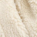 Dámska zimná bunda polyesterová béžová bunda na zips s kožuchom hrejivý golier a vrecká elegantný teplý kabát na zimné každodenné nosenie 6