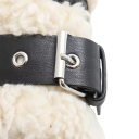 Dámska zimná bunda polyesterová béžová bunda na zips s kožuchom hrejivý límec a vrecká elegantný teplý kabát na zimné každodenné nosenie 10