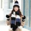 Dámska zimná čiapka so šálom a rukavicami 1