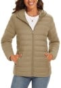 Dámská zimní bunda s kapucí Prošívaný kabát na zip Hřejivá bunda s kapsami Lehká zateplená bunda do města Stylový střih pro chladné 8