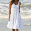 Dámske biele plážové šaty 1