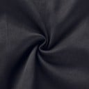 Dámské černé mini šaty na ramínka s řetízky Dva zipy vpředu Pásek s kovovými očky Kontrastní bílé prošití Polyester s bavlnou a spandexem 6