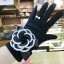 Dámské černé rukavice s mašlí 3