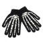 Dámske čierne rukavice s kosťami 6
