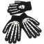 Dámske čierne rukavice s kosťami 4