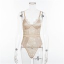 Dámske čipkované body s úzkymi ramienkami B794 3