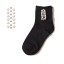 Dámske členkové ponožky s perlami A670 11