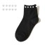 Dámske členkové ponožky s perlami A670 15