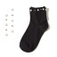 Dámske členkové ponožky s perlami A670 17