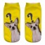 Dámske členkové ponožky s psíkom A667 5