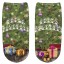Dámske členkové ponožky - vianočný motív 6